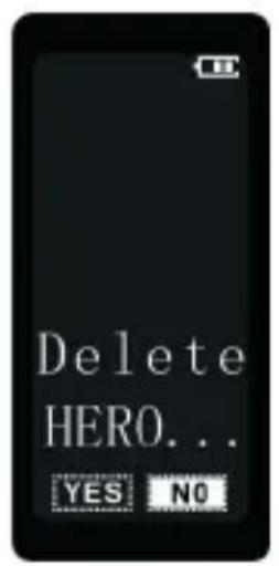 Delete HERO... YES NO