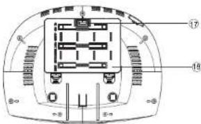 Technical diagram of a device with numbered components and labeled parts in Chinese
