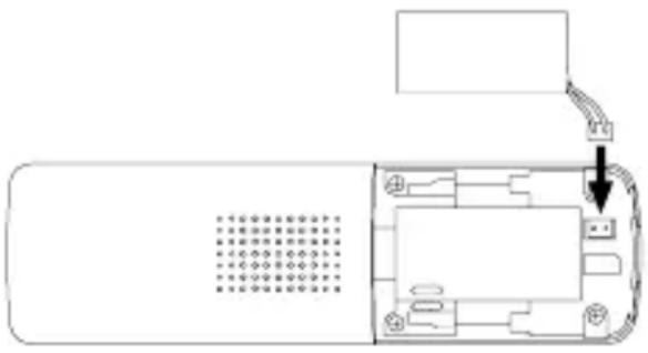 SWITEL DF1401 - Inserire l'accumulatore ricaricabile - 1