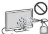 SONY KDL-48WD655 - Schermoppervlak/kast van het televisietoestel behandelen en reinigen - 1