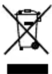 Symbol of a trash bin crossed with a diagonal line, no text or numbers present