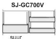 SHARP SJ-GC700VSL - Munahoidikud (121tk) ja sulgur - 1