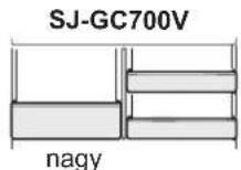 SHARP SJ-GC700VSL - Állítható magasságú lábak14. - 2