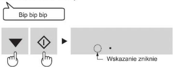 Bip bip bip Wskazanie zniknie