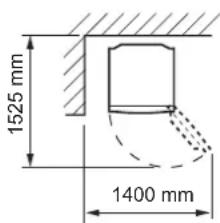 1525 mm 1400 mm