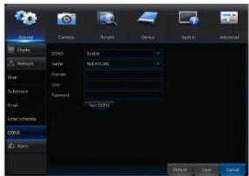 Control Display Satellite Map Desktops Email Smart Sumatics DOSA Access Camera Record Setup System Advanced DSOS Solar NEUTRAL Domain Map Password Set Display Default Case Cancel
