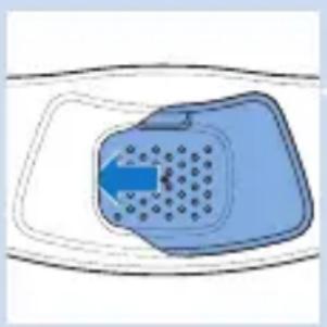 PHILIPS BlueTouch PR3741 - Placement de la sangle pour la région lombaire - 1