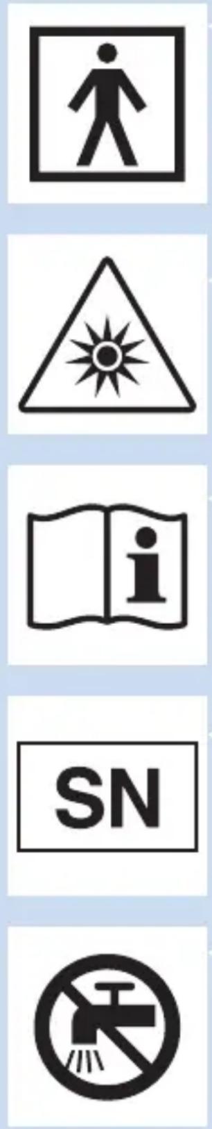PHILIPS BlueTouch PR3741 - Explanation of symbols - 3