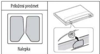 Priloženi predmet Nalepka