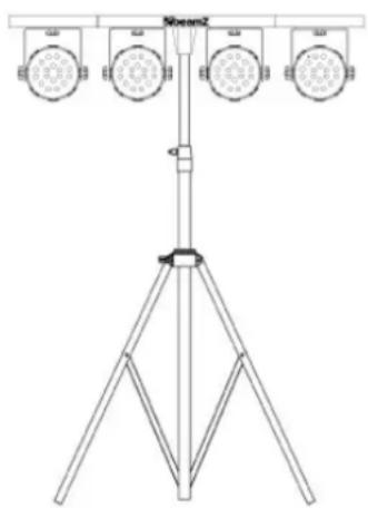BeamZ LED Parbar 4-Way Kit 150.493 - Atención: - 3