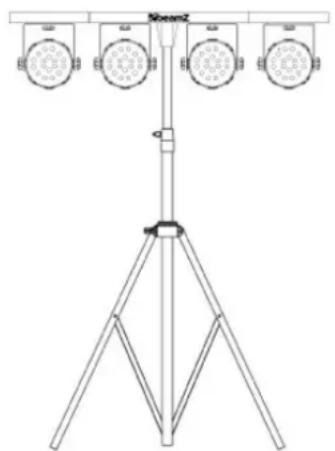 BeamZ LED Parbar 4-Way Kit 150.493 - Attention: - 3