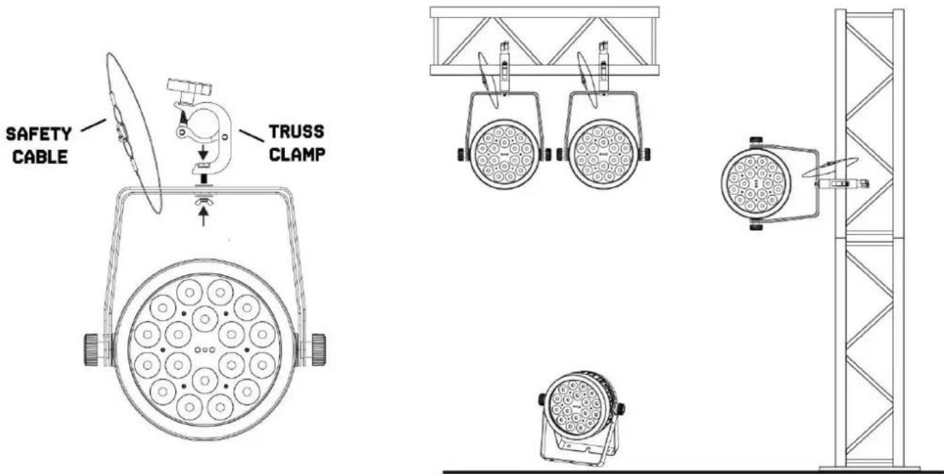 SAFETY CABLE TRUSS CLAMP