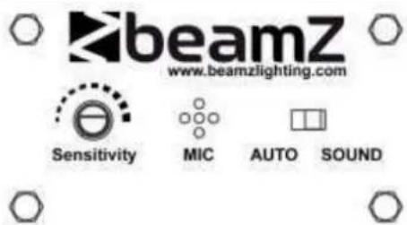 beamZ www.beamzlighting.com Sensitivity MIC AUTO SOUND