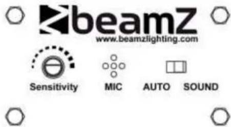beamZ www.beamzlighting.com Sensitivity MIC AUTO SOUND