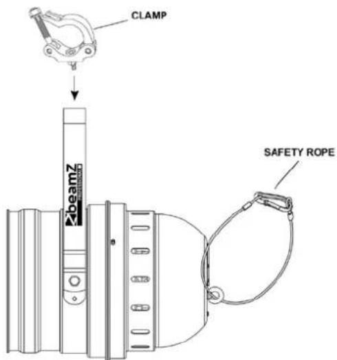 CLAMP Z SAFETY ROPE