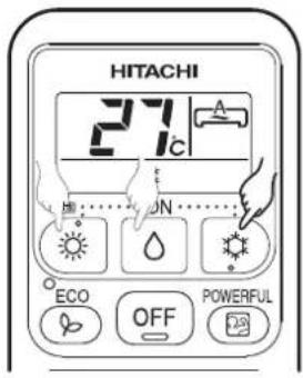 HITACHI 27°C ECAO OFF POWERFUL