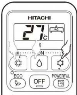HITACHI 27°C E N ECO OFF POWERFUL