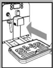 Diagram of a device with labeled components and an arrow indicating direction (no text or symbols present)