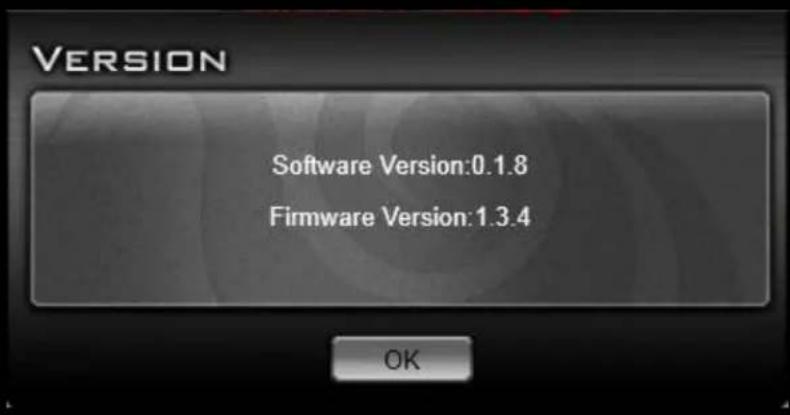 VERSION Software Version:0.1.8 Firmware Version:1.3.4 OK