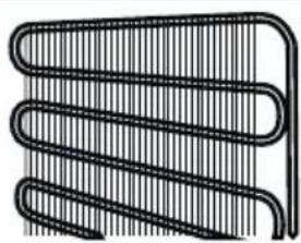 Pure diagram of a coiled heating element without any text, numbers, or symbols.