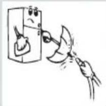 Simple line drawing of a hand washing a bottle into a container (no text or symbols).