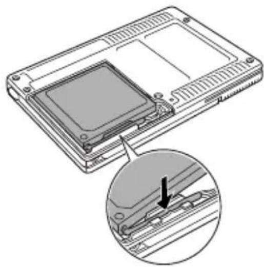 Diagram of a device with a close-up view showing internal components and a magnified view of the component (no text or symbols present)