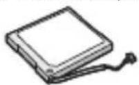Diagram of a device showing labeled components, including a rectangular panel and two circular features with arrows indicating direction.