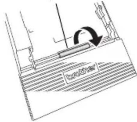 Technical diagram showing a mechanical assembly with a rotating component and labeled parts in Chinese