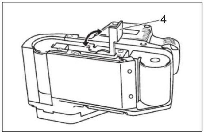 Technical line drawing of a mechanical component with labeled parts (no text or symbols present)