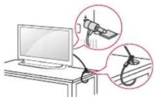 LG 55UF7709 - Verwenden des Kensington-Sicherheitssystems - 1