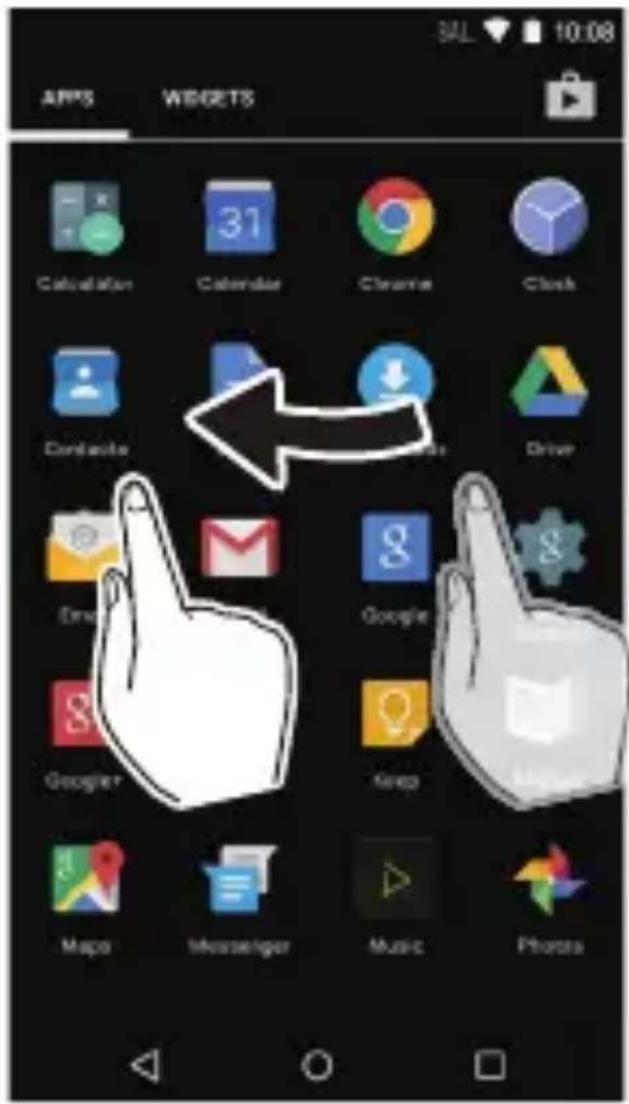 APPS WEGETS 3AL 10:08 Calculation Calendar Clearance Clock Contacter Video Driver Email Google Google+ Keep Maps Messenger Music Photos