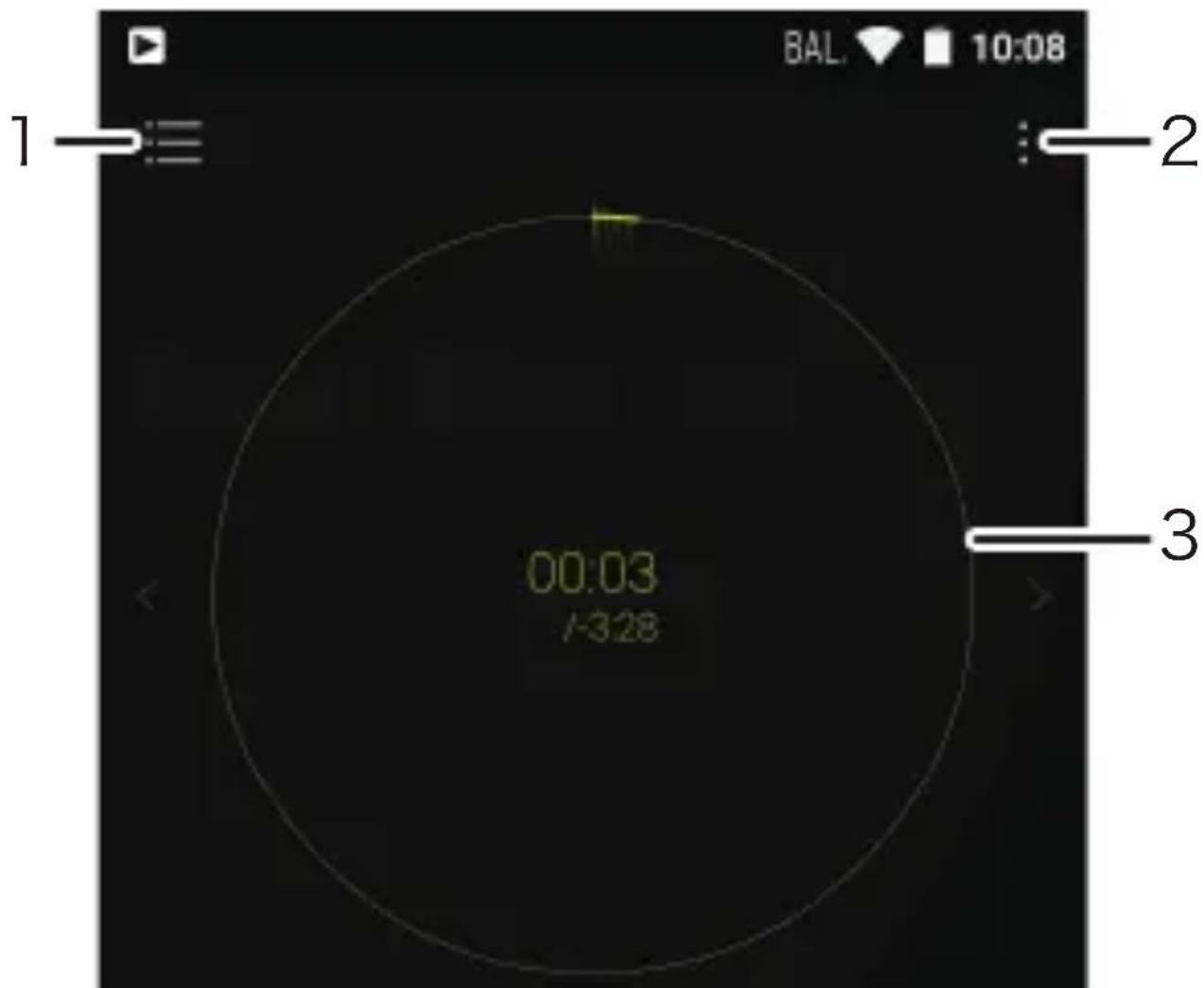 1 BAL. 10:08 2 3 00:03 -328