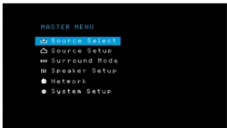 HARMAN KARDON AVR 1510S - Sposób korzystania z systemu menu ekranowych - 1