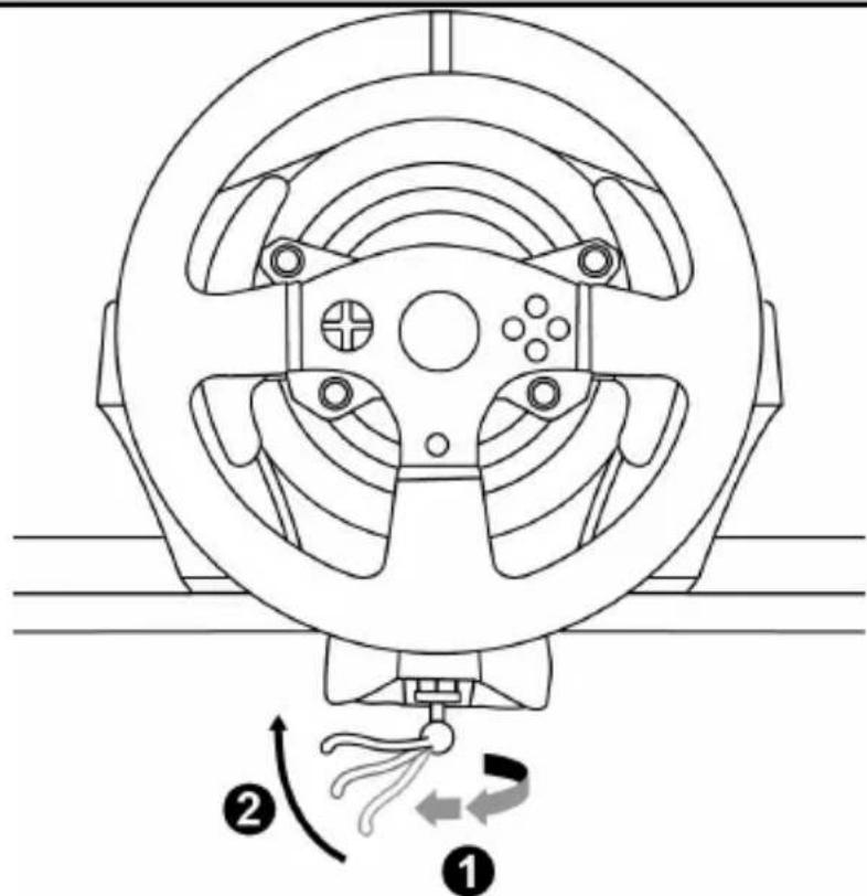 THRUSTMASTER T150 Ferrari Wheel Force Feedback - Fissare il volante a un tavolo o a una scrivania - 2