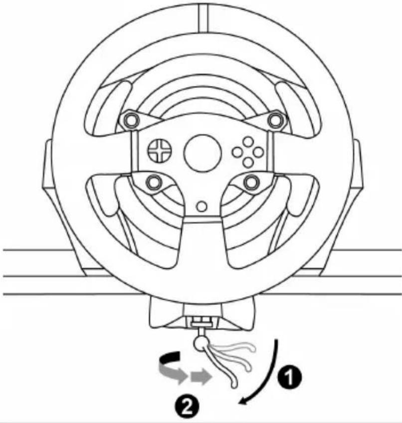 THRUSTMASTER T150 Ferrari Wheel Force Feedback - Yarış direksiyonunun bir sehpa veya masaya monte edilmesi - 3
