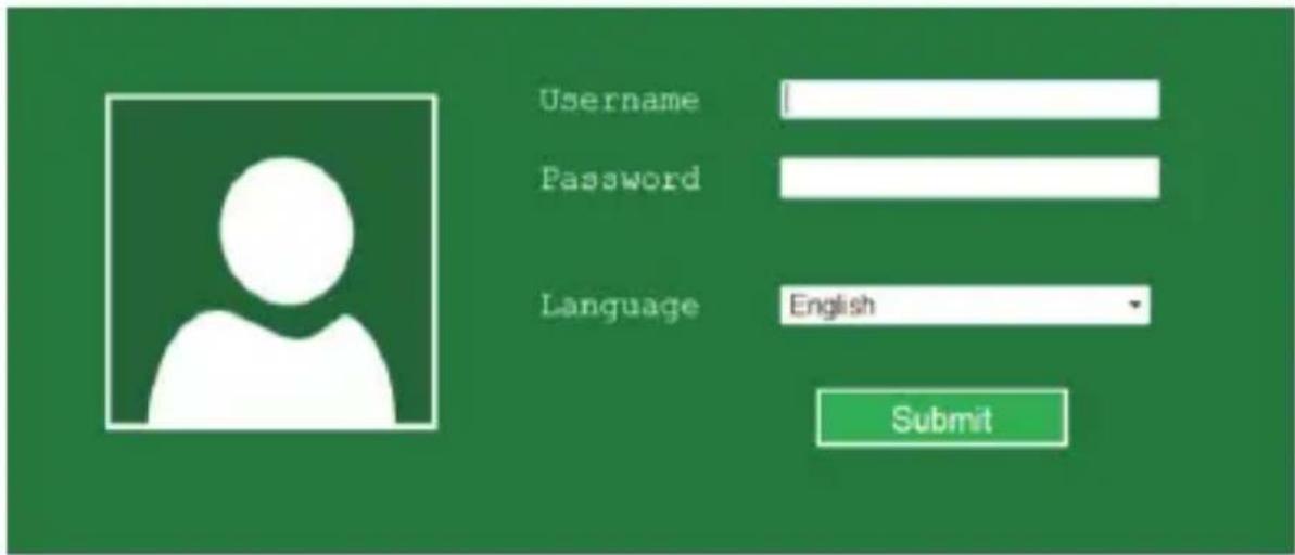 Username Password Language English Submit
