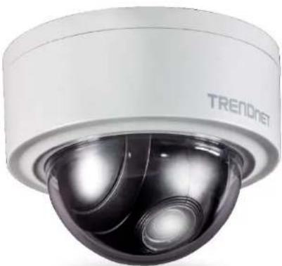 Exterior view of a modern security camera with a dome and lens (no visible text or symbols)