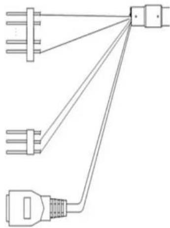 Pure electrical circuit lines without any symbols