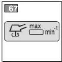 67 max min⁻¹
