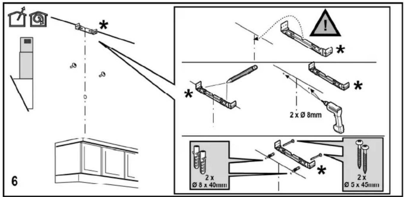 6 2 x Ø 8mm 2 x Ø 8 x 40mm 2 x Ø 5 x 45mm