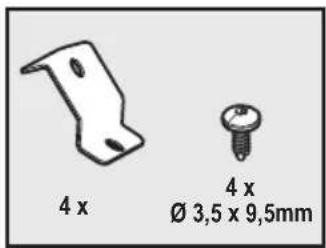 4 x 4 x Ø 3,5 x 9,5mm