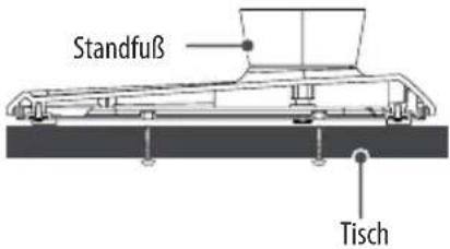 Standfuß Tisch