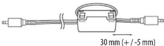 30 mm (+ / -5 mm)