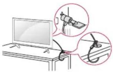 LG 32LX330C - Χρήση του συστήματος ασφαλείας kensington - 1