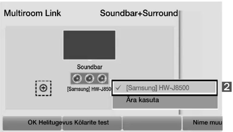 Multiroom Link Soundbar+Surround Soundbar [Samsung] HW-J8500 ✓ [Samsung] HW-J8500 Ära kasuta OK Helitugevus Kölarite test Nime muu