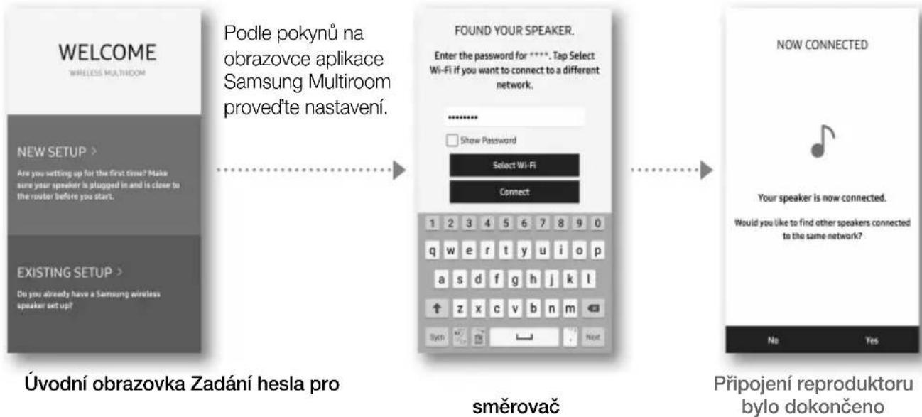 SAMSUNG HW-J8501R - Instalace aplikace Samsung Multiroom a bezdrátové připojení - 4
