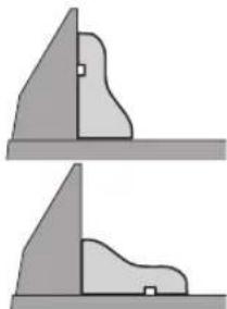 Two abstract geometric shapes with shaded surfaces, no text or symbols present.
