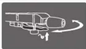 Diagram of a vehicle with motion arrows indicating speed or velocity (no text or symbols)