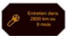 PEUGEOT 308 (2010) - Échéance de révision comprise entre 1 000 km et 3 000 km - 2