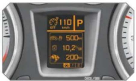 110 P off km/h 500km 10,2/100 200km OFF DECK / 700